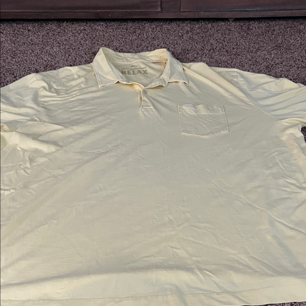 Tommy Bahama Relax Fit Yellow Polo
With pocket and marlin logo